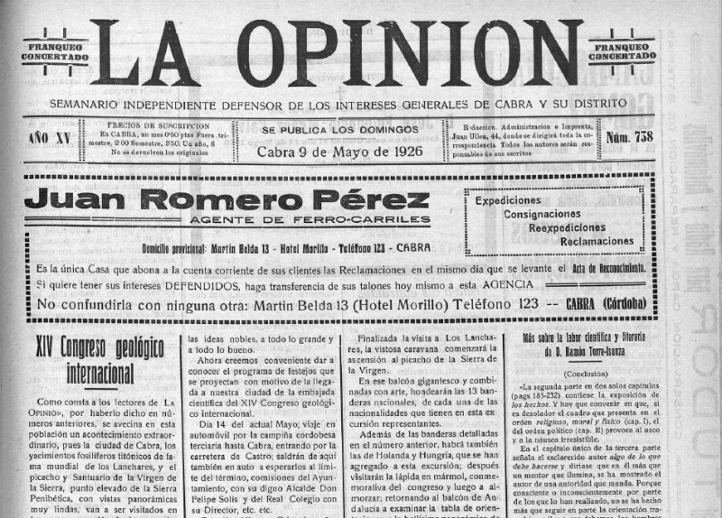 El Archivo del Paisaje. Juan Carandell, geógrafo, geólogo y docente